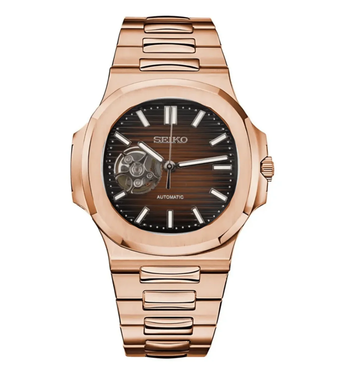 Nautiko | Rose Gold Chocolate Open Heart