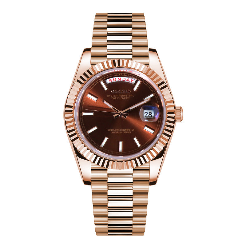 Seikojust | Daydate Rose Gold Chocolate