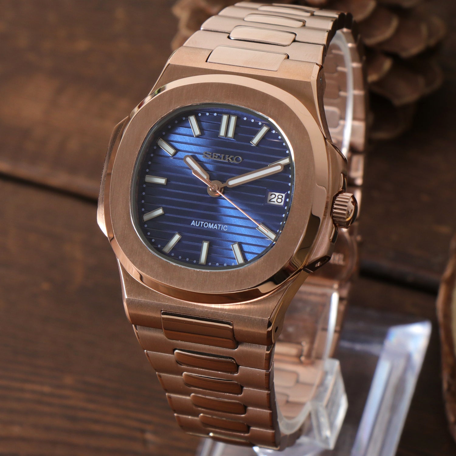 Nautiko | Rose Gold Royal Blue